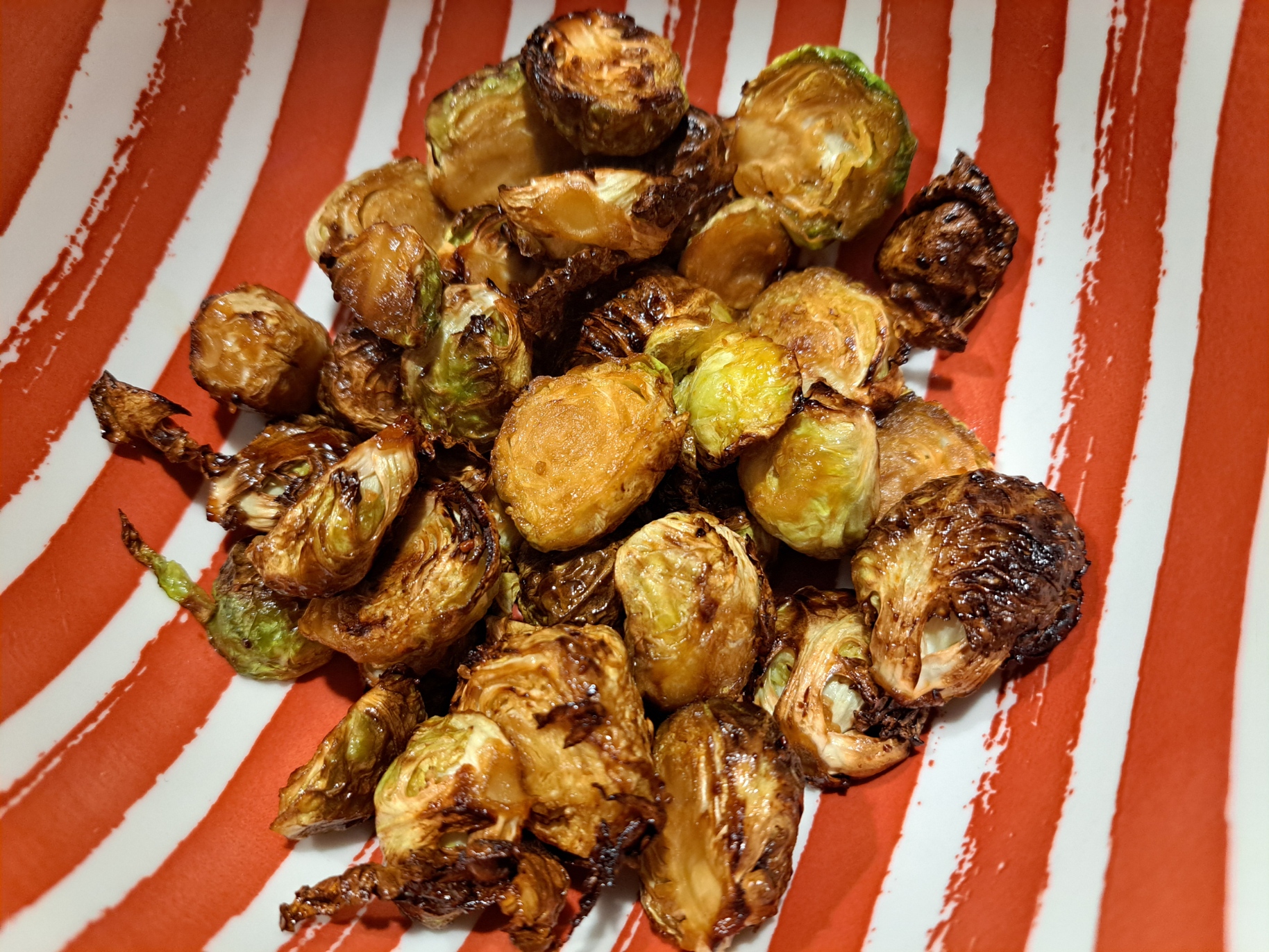 Sweet Soy Air Fryer Brussels Sprouts